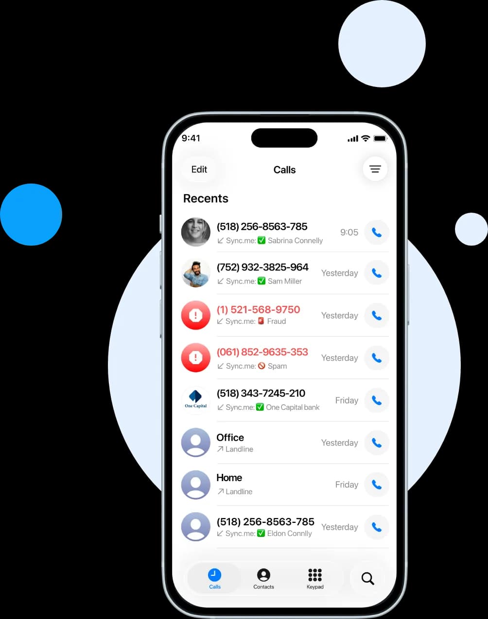 Identify Names in 
Your Call Log