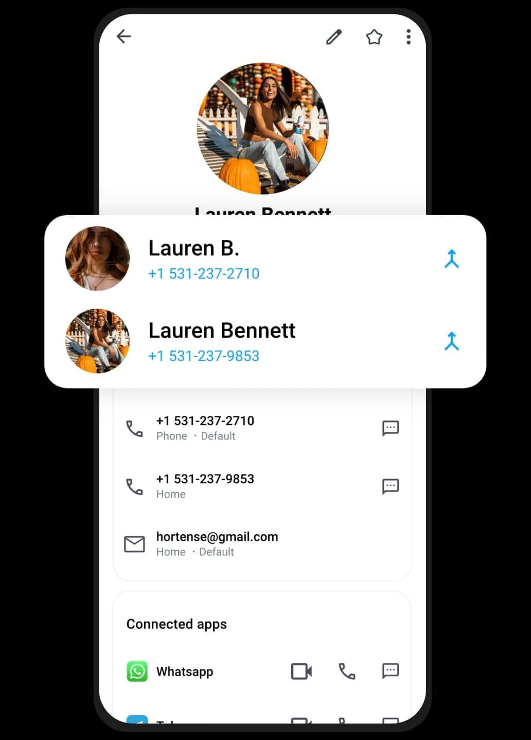 Respaldo y Fusión de Contactos