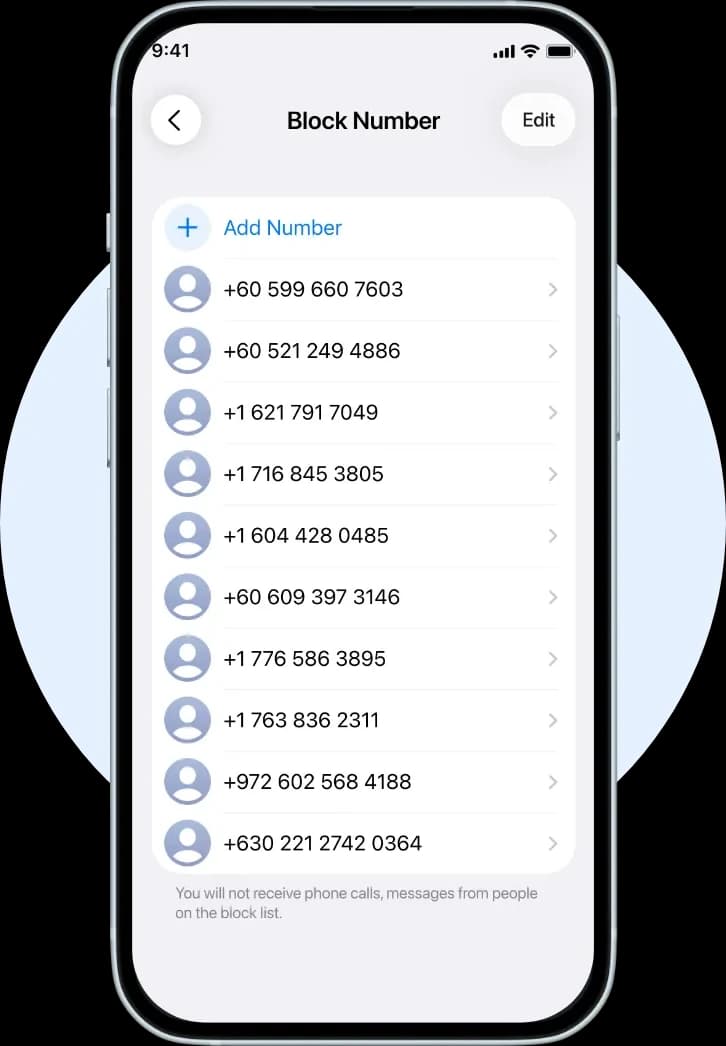 Create Your
Block List