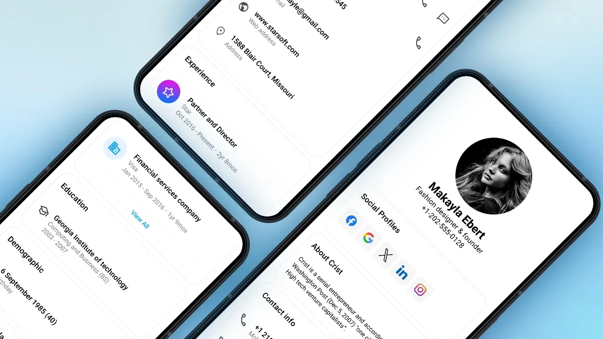 caller information​ in sync.me app