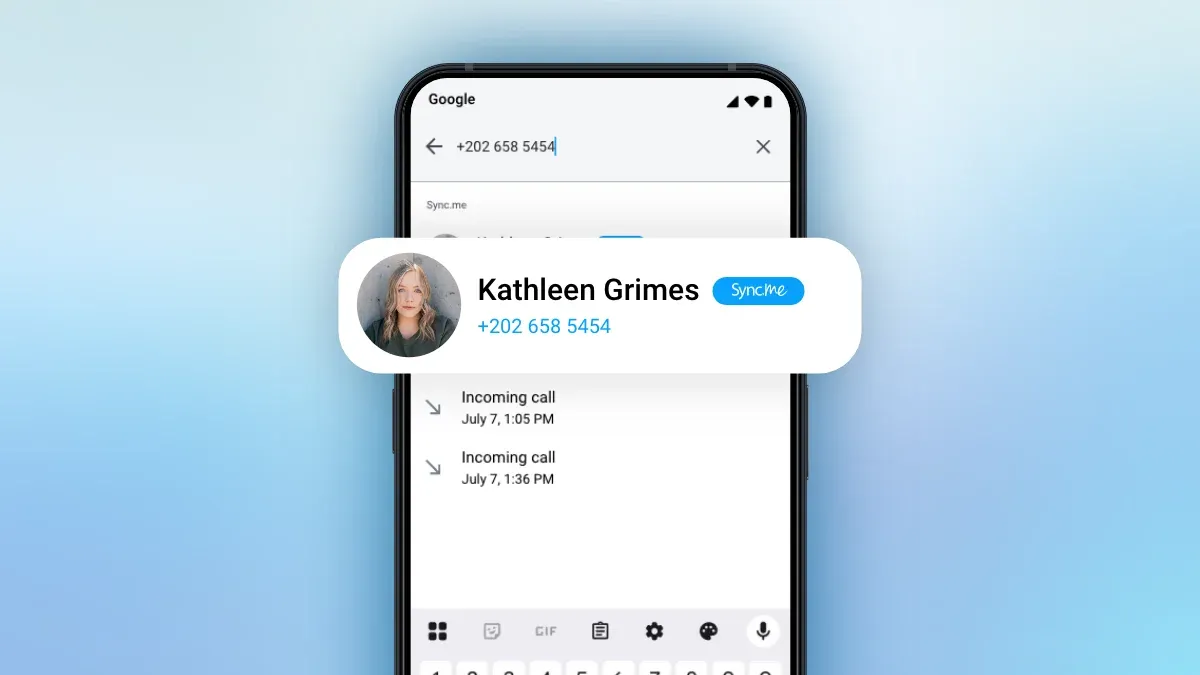 sync.me reverse spam call checker