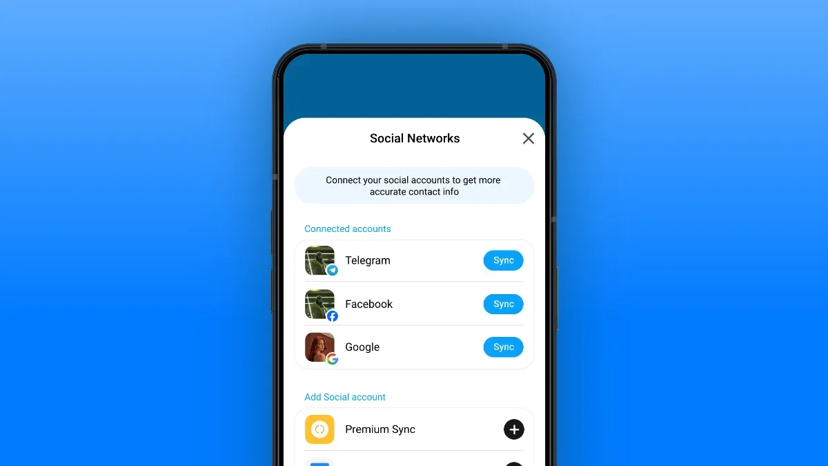 contacts sync