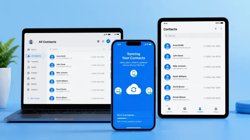 contacts sync across multiple devices