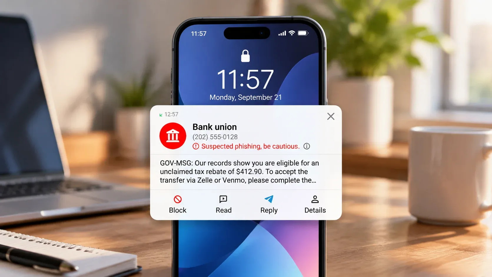 using sync.me app to block spam texts