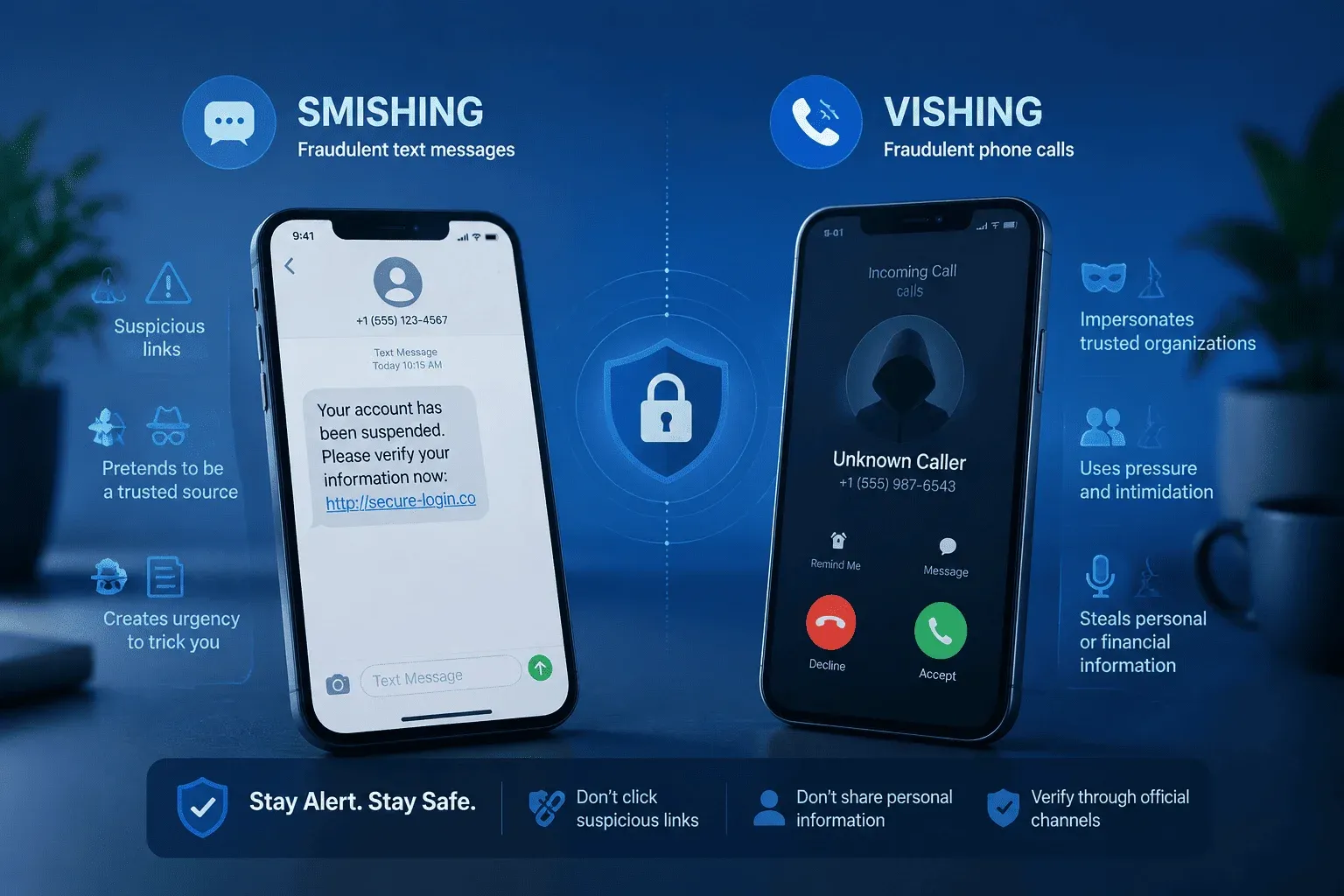 smishing and vishing difference