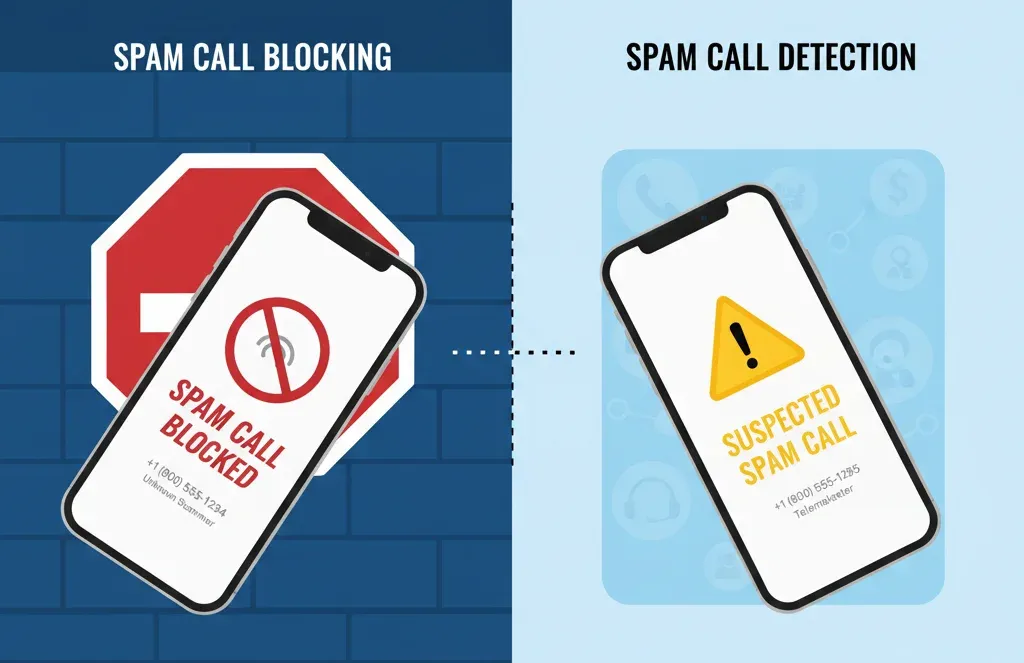 spam call blocker vs spam call detection
