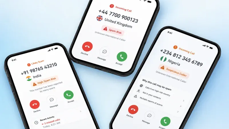 spam calls from different countries