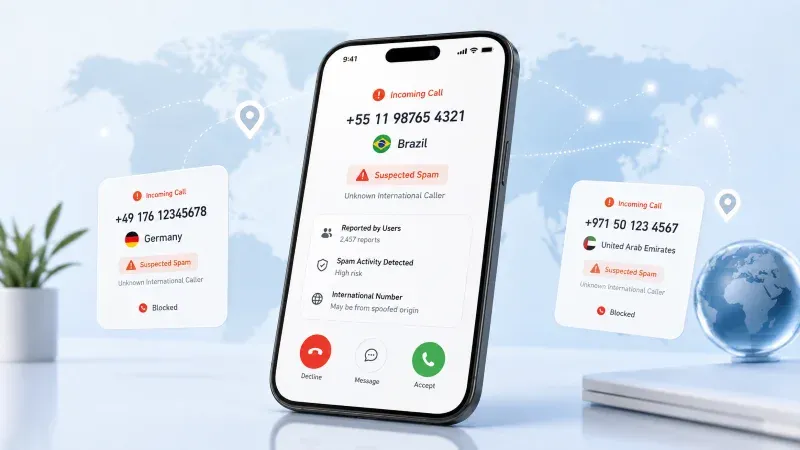 spam calls from different countries